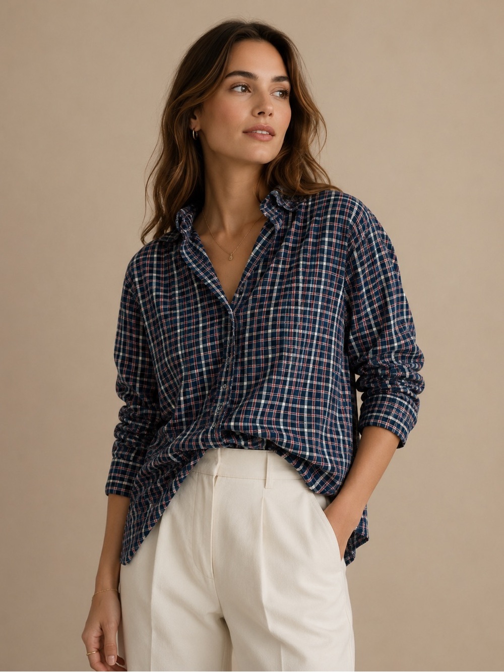 Universal Thread XL Plaid Button-Up Shirt – Relaxed Oversized Flannel Top